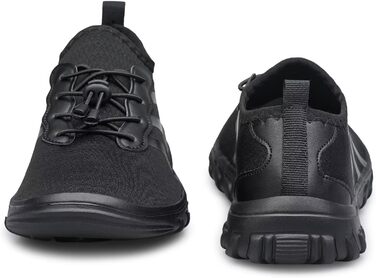 Чоловічі та жіночі аквашузи для плавання та відпочинку на пляжі. Швидковисихаючі, підошва для босої ноги, чорний колір, 40 EU