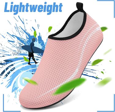 Аквашузи для плавання та водних видів спорту, неопренові шльопанці для жінок та чоловіків, розмір 40 EU, рожеві