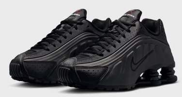 Кросівки Nike Shox R4 (GS) жіночі/підліткові, чорні, комфортні, р. 37,5