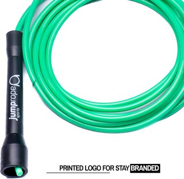 Професійне скакалка для змагань SPEED CHAMPION (діаметр 5 мм, довжина 3.0 м, регульована) (чорний-неоновий зелений)