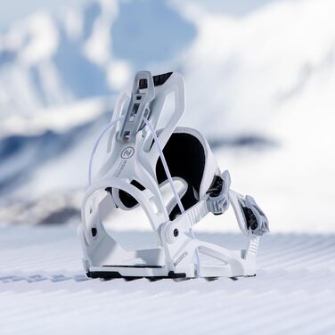 Кріплення для сноуборду Nidecker Flow Nexus – Білий – Комфортний All-Mountain Flex з нейлоновою платформою, розмір L