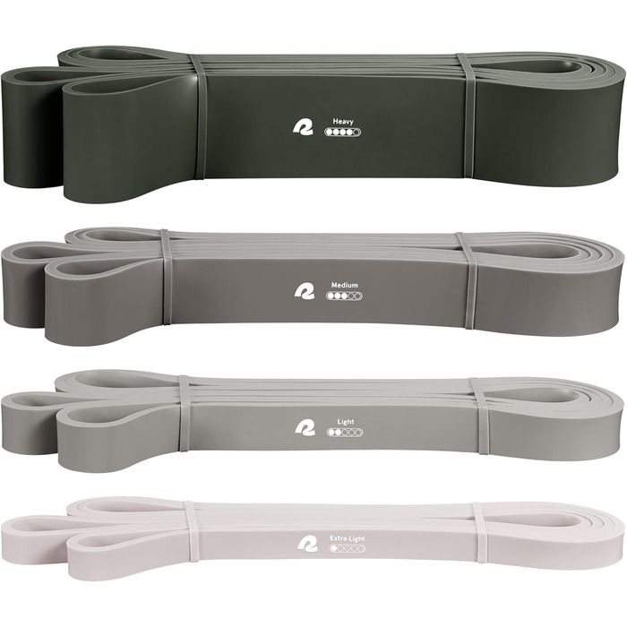 Набір еластичних стрічок для тяги Retrospec – для фітнесу, тонізування, розтяжки та фізіотерапії