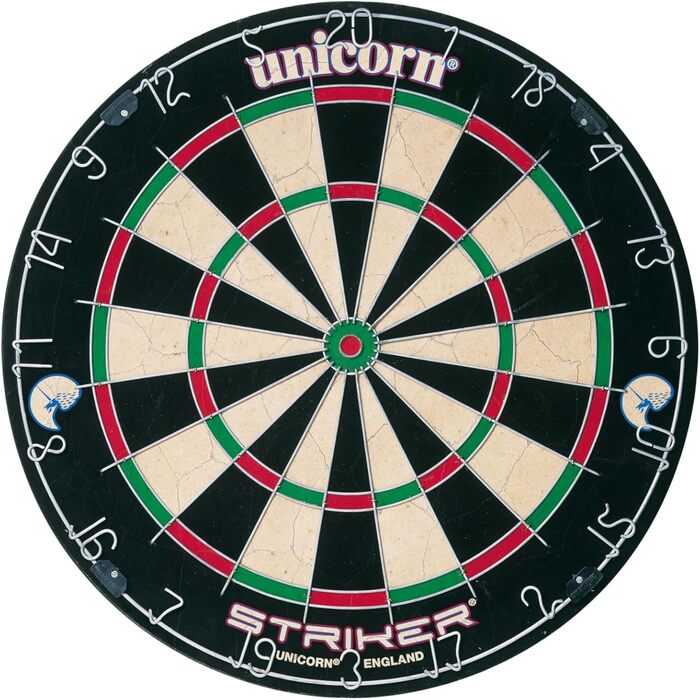Дартс-центр Unicorn Bristle Kabinette Striker для дому, чорний, універсальний розмір