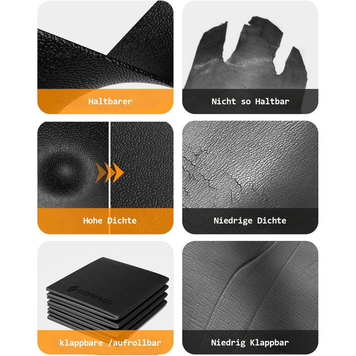 Захисний килимок під бігову доріжку та тренажери, шумопоглинаюча підкладка для підлоги (килим, ламінат), 183 x 81 x 0.6 см