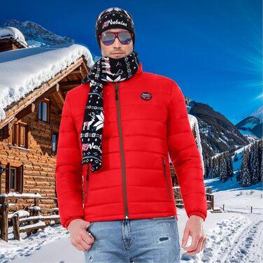 Чоловіча куртка Nebulus TAMMES, тепла outdoor куртка, практична та універсальна перехідна та зимова куртка (S, Червона)