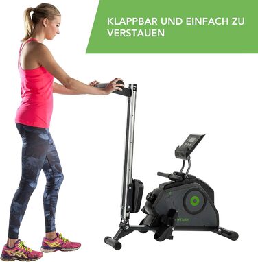 Гребний тренажер Tunturi Cardio Fit R30 для дому, магнітна система гальмування, складаний, компактний