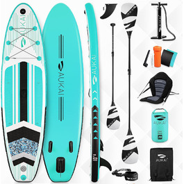 Надувна SUP-дошка PRO 320 см 2в1 з сидінням для каяка, комплект: насос, рюкзак, AquaBag, петля для ніг, кріплення для екшн-камери, гарантія 5 років