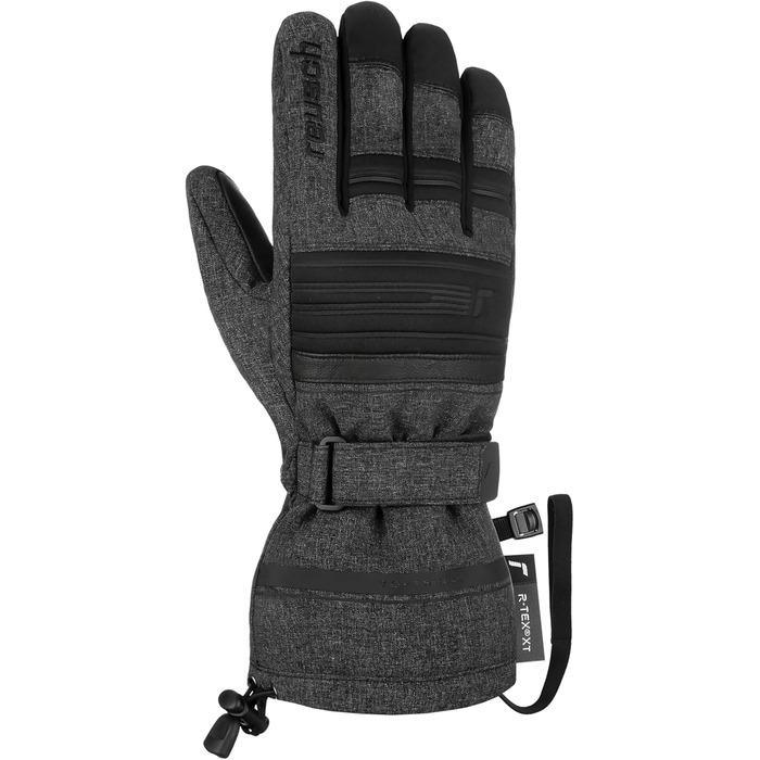 Універсальні чоловічі рукавички Reusch Conan R-Tex XT, сірі-чорні, розмір 7, для зимових видів спорту