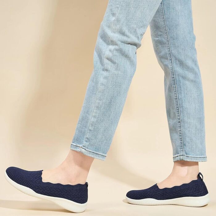 Жіночі трекінгові кросівки Puxowe: легкі, дихаючі, зручні, slip-on, мінімалістичний дизайн, низькі, 38 EU, 2406 Marine