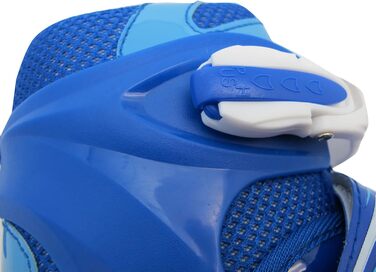 Дитячі ролики Kinder Inliner з регулюванням розміру та світловими колесами - ролики для дітей, регульовані в 4 розміри, 3 кольори (синій, L (38-41))