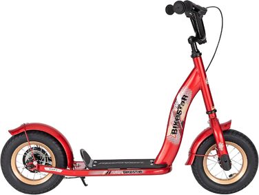 Дитячий самокат STAR SCOOTER з надувними колесами 10 дюймів для хлопчиків і дівчаток від 4 років, класичний трюковий самокат
