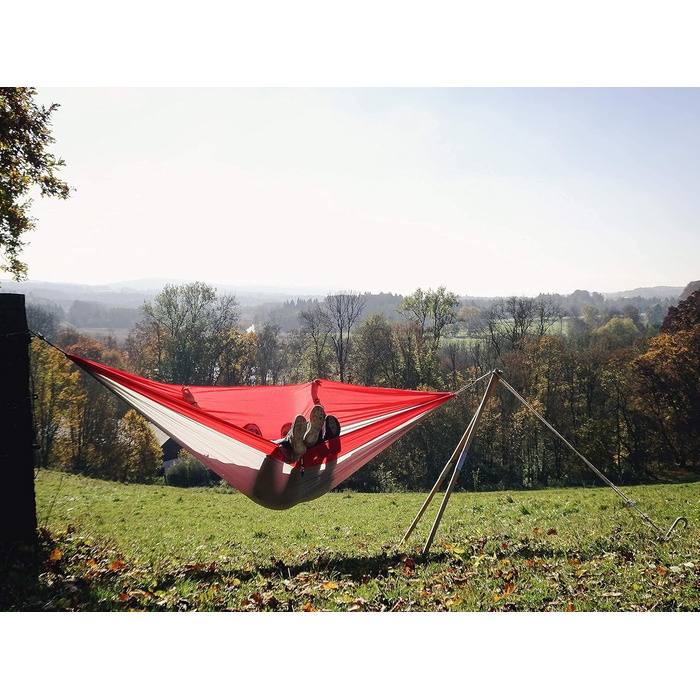 Гамак Amazonas Ultra-Light Silk Traveller XXL 320x230 см до 200 кг - надлегкий шовковий гамак для подорожей