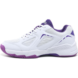 Жіночі тенісні кросівки P601, антиковзаючі, з амортизацією, стабілізуючі, дихаючі, для корта, розмір 38 EU, білі, фіолетові