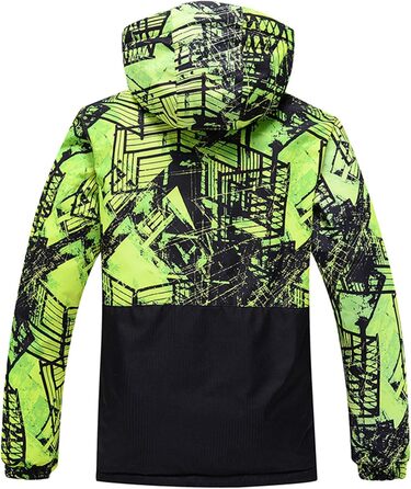 WOWULOVELY Зимовий комбінезон для чоловіків, водонепроникний, вітронепроникний, комплект куртки та штанів, ізольований, для сноуборду та катання на лижах, колір зелений (XL, #D Чорний)