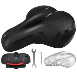 Велосипедне сидіння з піною Memory Foam, ергономічне, амортизуюче, дихаюче. М'яке велосипедне сидіння для чоловіків