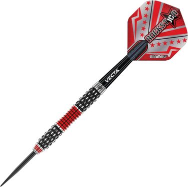 Дротики WINMAU Joe Cullen Rockstar RS 1.0 професійні, вольфрамові, з оперенням і стрижнями