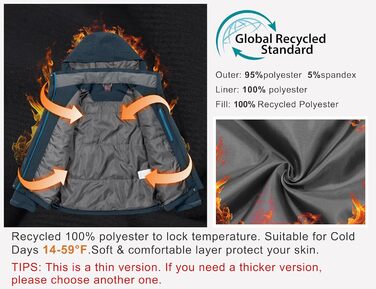 Жіноча водонепроникна куртка Little Donkey Andy - Легка дихаюча куртка-вітровка для активного відпочинку та походів, M, Синій