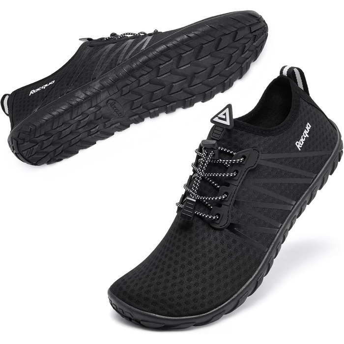 Водні черевики Raqua для плавання та відпочинку на пляжі (унісекс, чорний)