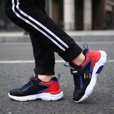 Дитячі кросівки для дівчаток та хлопчиків. Легкі, дихаючі спортивні кросівки для бігу, занять спортом та активного відпочинку. Унісекс, розмір 29 EU, чорний колір