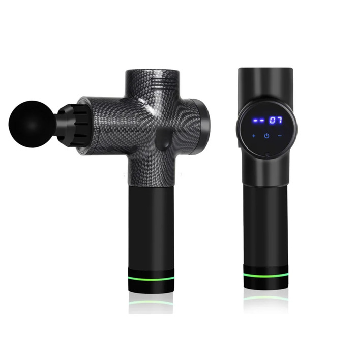 Перкусійний масажер для тіла, Massage Gun — Карбоновий