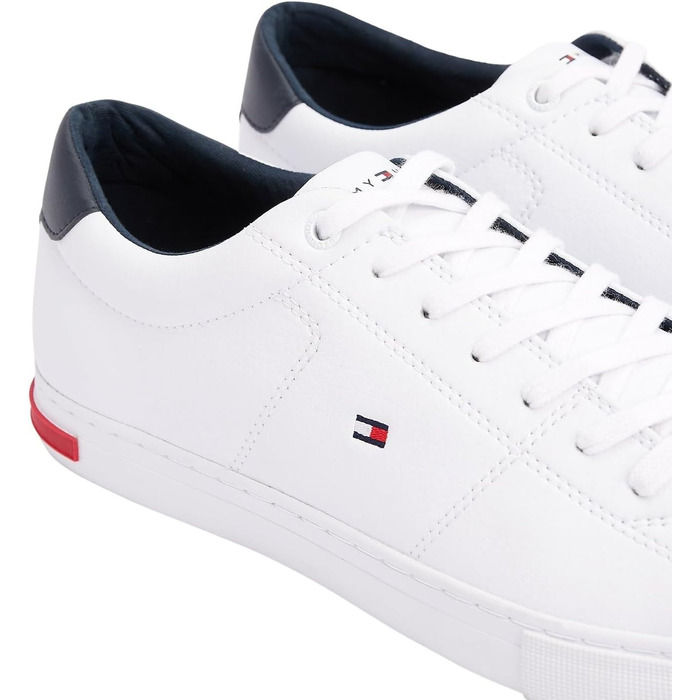 Чоловічі кеди Tommy Hilfiger Vulcanized Sneaker Essential білі, шкіряні деталі, розмір 42 EU