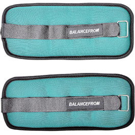 Набір манжетів BalanceFrom GoFit для ніг, рук, щиколоток та зап'ясть, регульовані, зелені