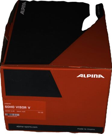 Велошолом Alpina Black Matt, матовий чорний, розмір 55-59 см