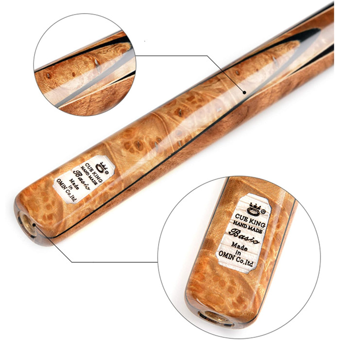 Професійний набір для більярду HIOD Ash Snooker Pool, 57 дюймів, 19 Oz, жовтий, наконечники 11.5mm