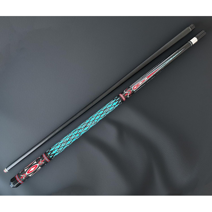 Професійний більярдний кий AzureFlare 20 oz з кейсом, канадський клен, 13 мм наконечник, 147,3 см, вага 18,19,20,21,22 г, колір: синій, чорний, червоний, сірий, зелений