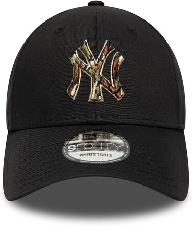 Кепка New Era 9Forty Snapback New York Yankees MLB — Регульована бейсболка з вигнутим візерунком, One Size