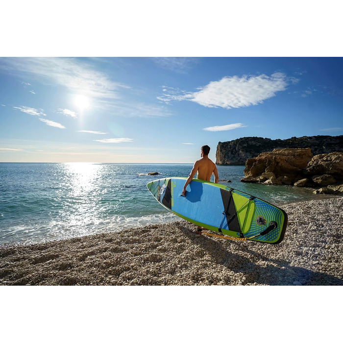 Надувна SUP-дошка Bestway Hydro-Force Touring Aqua Excursion 381×79×15 см, комплект для серфінгу