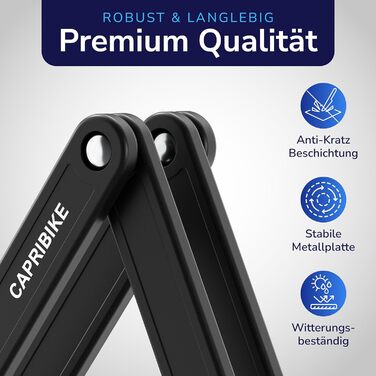 Замок для велосипеда Faltschloss: надійний складний замок для велосипеда та електробіка, рівень безпеки 10, з 2 ключами