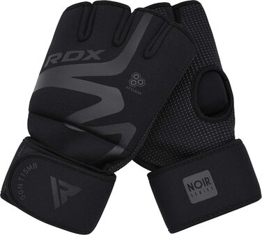 Внутрішні рукавички RDX для MMA, боксу, кікбоксингу, тренувань, захист для рук, чорні, розмір XL