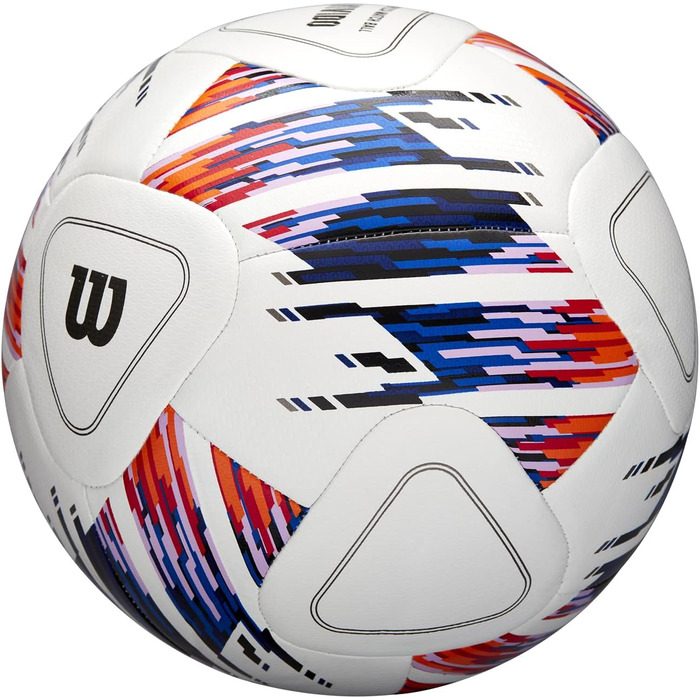 Футбольний м'яч Wilson NCAA Vivido Replica №5, біло-оранжево-фіолетовий
