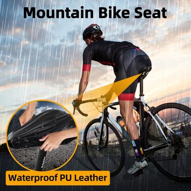 Зручний чоловічий велосипедний сідло з гелевою накладкою, ергономічне спортивне сідло для гірських велосипедів, підходить для чоловіків та жінок