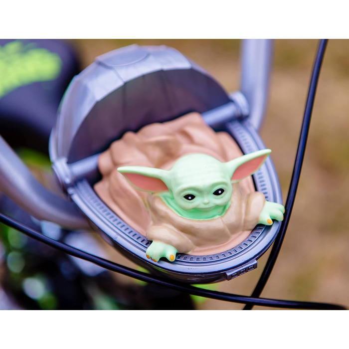 Дитячий велосипед Huffy Star Wars Grogu 12 дюймів, чорний/зелений, 30,5 см