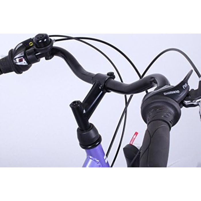 Велосипед Talson 24 дюйми, 21-швидкісна Shimano, з підсвіткою, лілово-білий