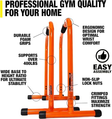 Тренувальні бруси Lebert Fitness Equalizer з еспандером для силових вправ