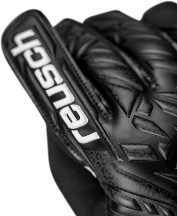 Воротарські рукавички Reusch Attrakt Starter Solid Junior - дитячі, підліткові, чорні, для футболу