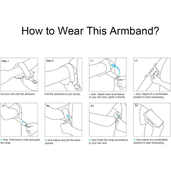 Спортивний браслет для Samsung Galaxy S25/S24/S23/S22 Ultra/Plus/FE, JEMACHE з кріпленням для навушників Buds Plus (Чорний)