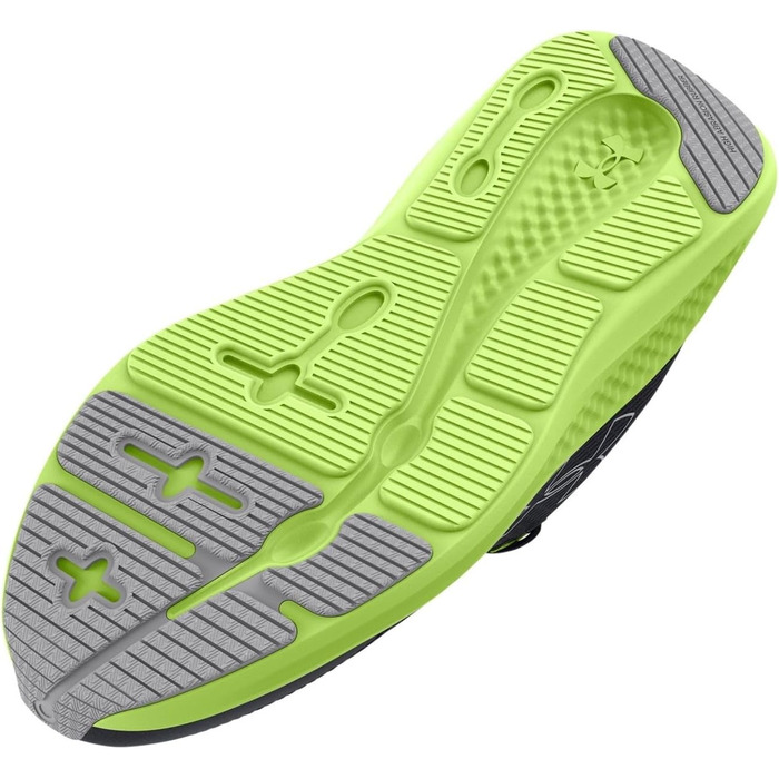 Кросівки для хлопчиків Under Armour Charged Pursuit 3 - бігові, технічні, чорно-зелені, 36.5 EU