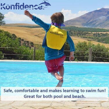 Дитячий жилет Konfidence Scoot The Clownfish - преміум якість, регульована плавучість, 4-5 років