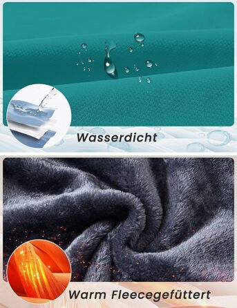 Зимова куртка Rdruko для жінок: водонепроникна, флісова, для сноуборду та гірських прогулянок (Цянь, XXL)