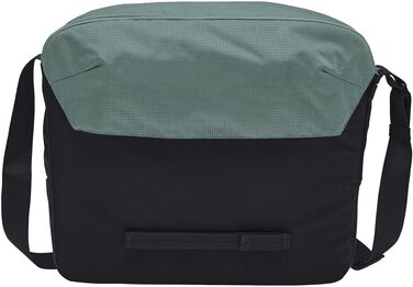 Велосумка VAUDE Cycle Messenger L 20 л з дощовиком, універсальна, чорна/зелена — месенджер для велосипеда