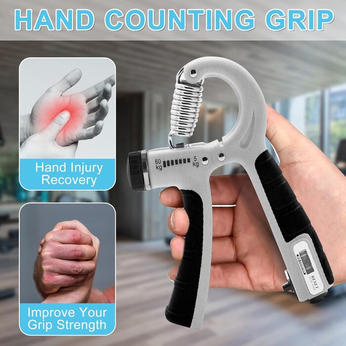 Набір для тренування рук та пальців (2 шт.), регульований, 5-60 кг, для спортсменів та відновлення