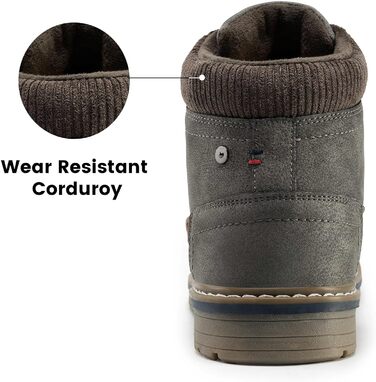 Чоловічі зимові черевики CC-Los: теплі, з підкладкою, антиковзаючі, розмір 40-48 EU (43 EU, сірий 46)