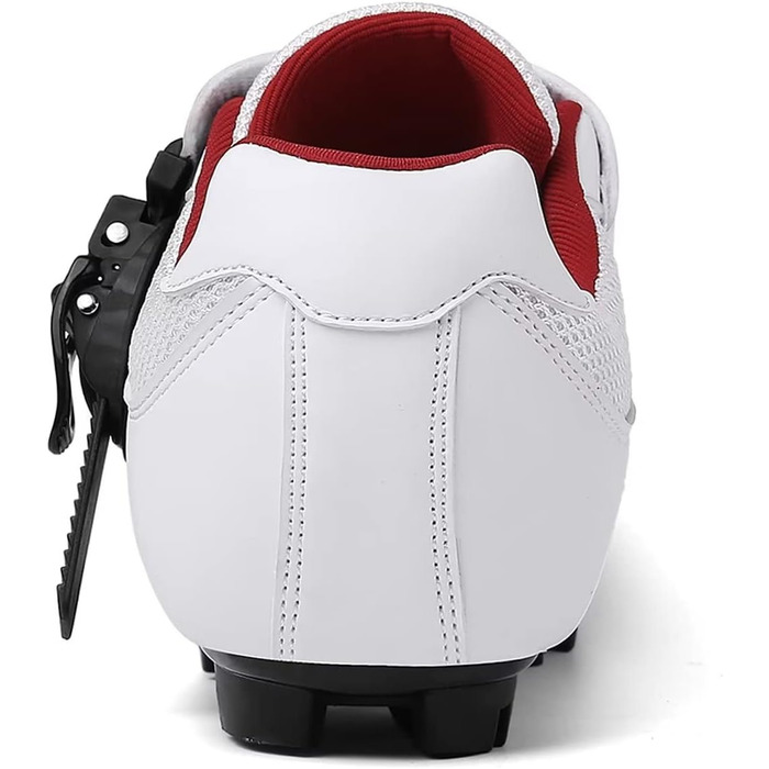 Велосипедні черевики Mountain для чоловіків та жінок, MTB, SPD, для гірського велосипеда з пряжкою, зелені (43 EU, C білий/червоний)