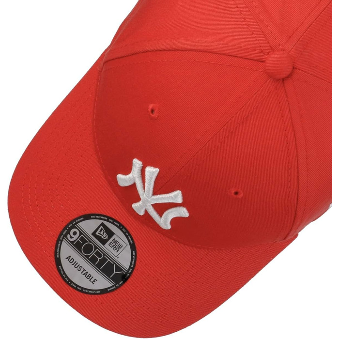 Кепка New Era 9Forty Yankees Essential - бейсболка з вигнутим козирком, червона, MLB, чоловіча