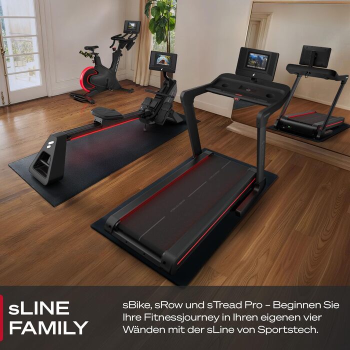 Електровелосипед Sportstech sBike Lite 10.1' з LED-технологією та сенсорним дисплеєм для фітнесу