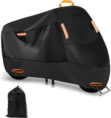 Водонепроникна мотоциклетна накривка Zorplex для захисту від пилу та сонця, 210D Oxford, до 245x105x125 см